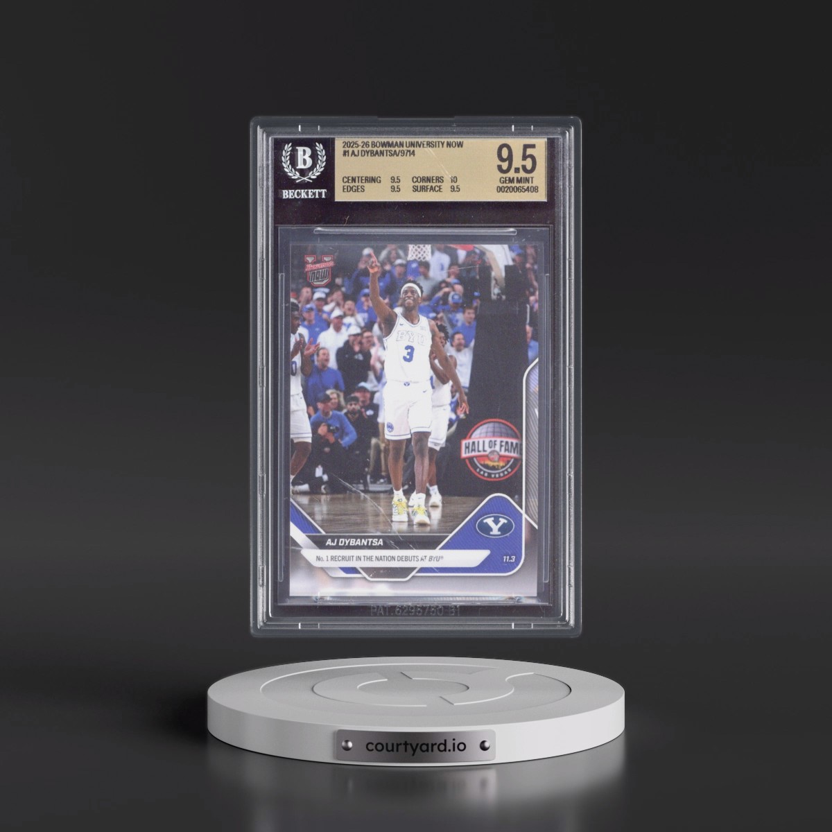 2025 Bowman U Now AJ Dybantsa #1 BGS 9.5