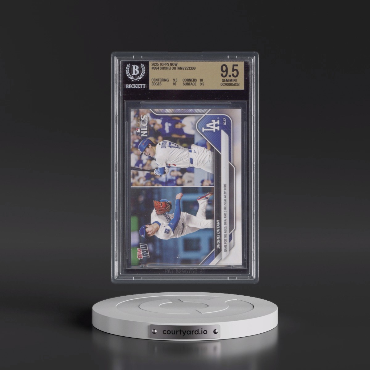 2025 Topps Now #884 Shohei Ohtani (BGS 9.5 GEM MINT)