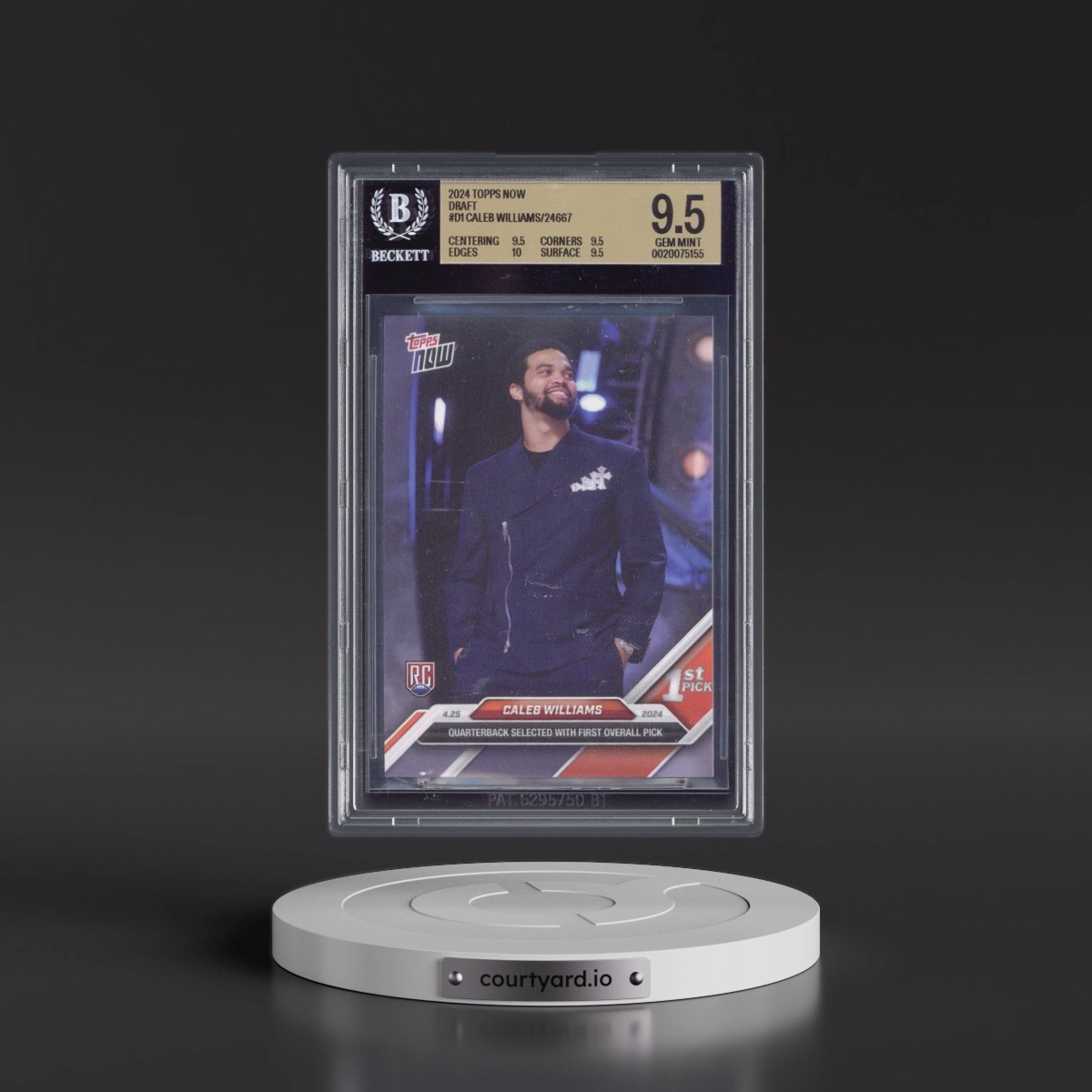 2024 Topps Now #D1 Caleb Williams (BGS 9.5 GEM MINT)