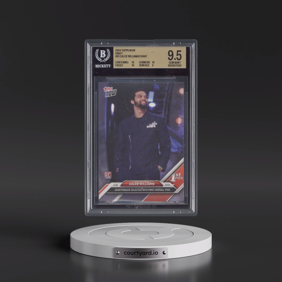 2024 Topps Now #D1 Caleb Williams (BGS 9.5 GEM MINT)