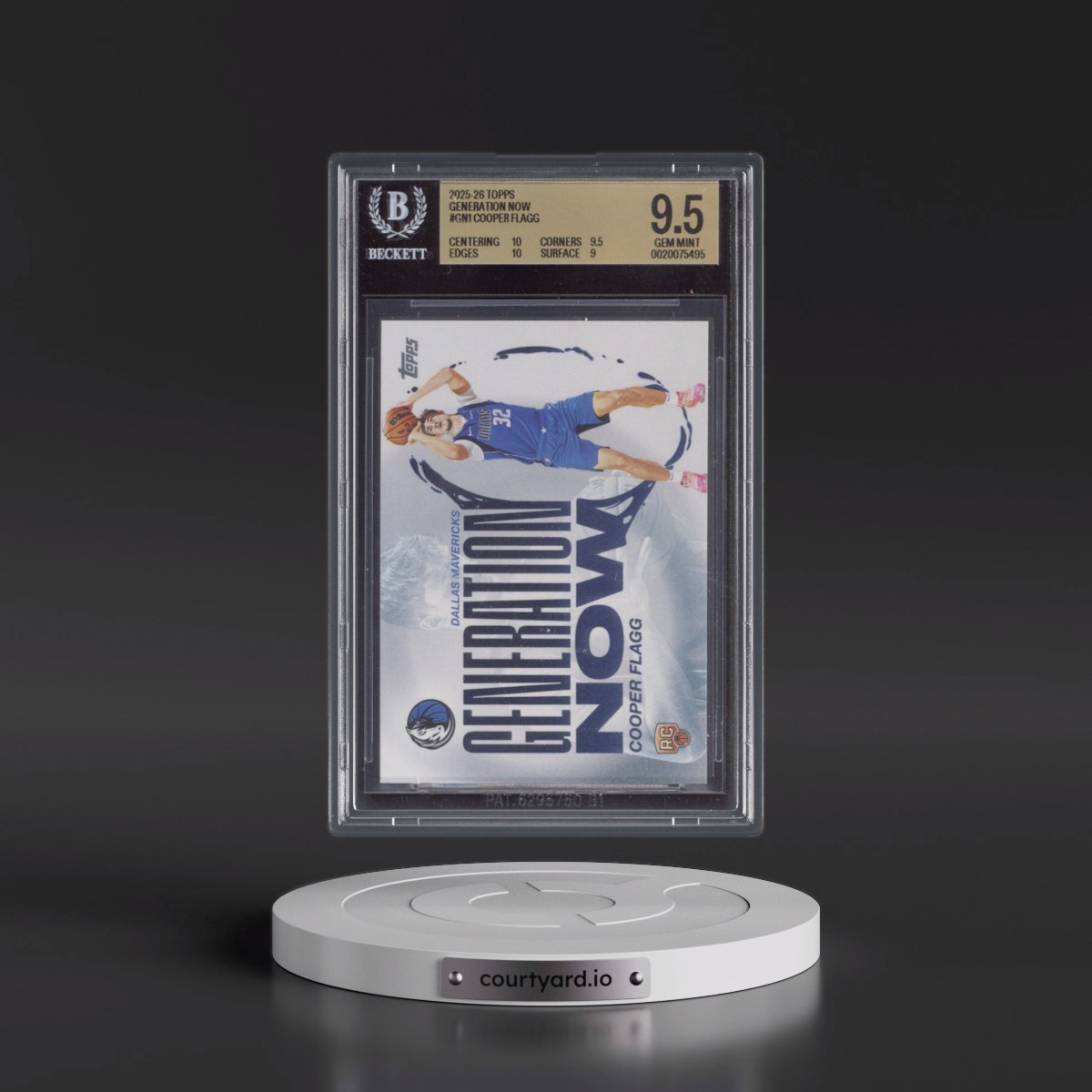 2025 Topps Generation Now #GN-1 Cooper Flagg (BGS 9.5 GEM MINT)