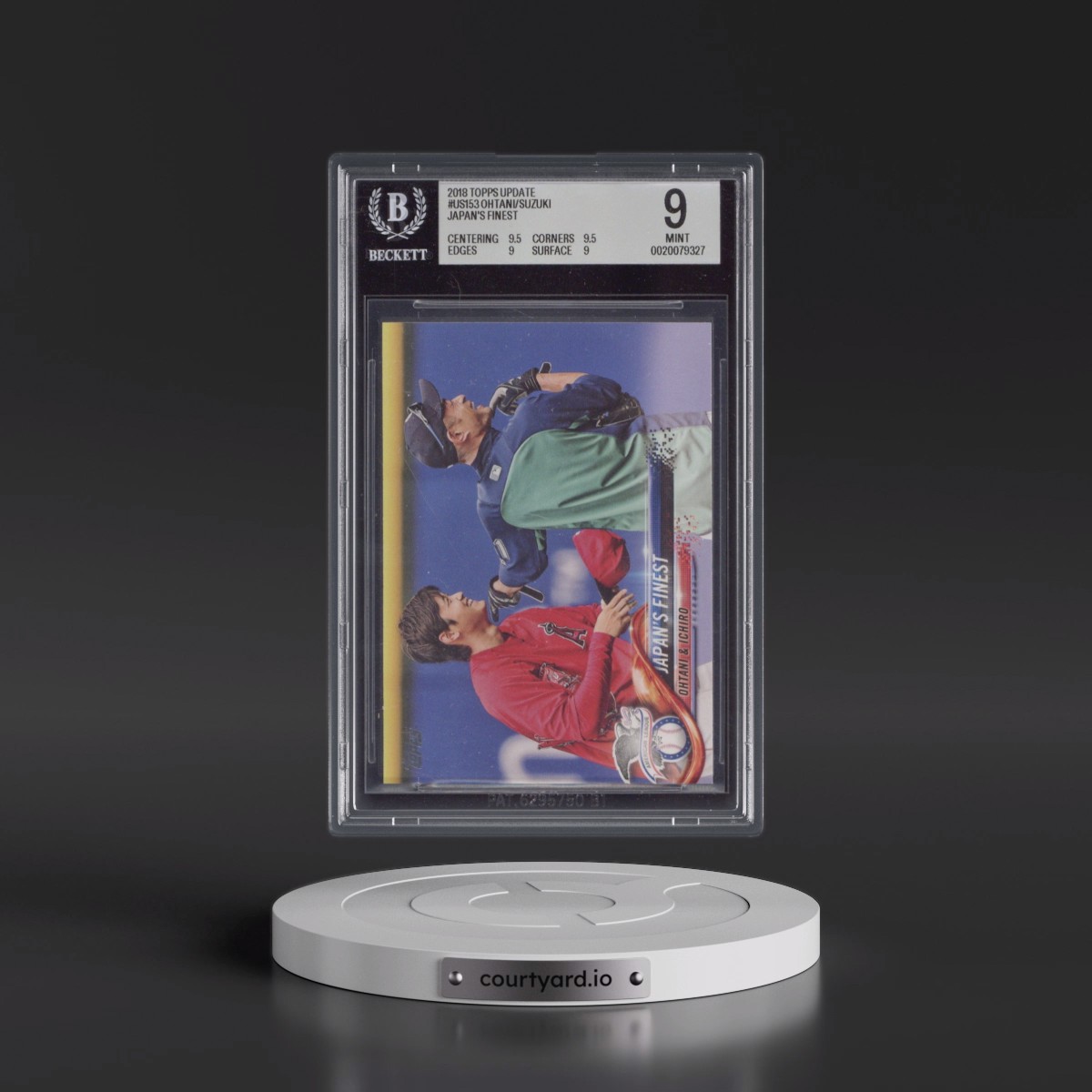 2018 Topps Update #US153 Ichiro/Shohei Ohtani (BGS 9 MINT)