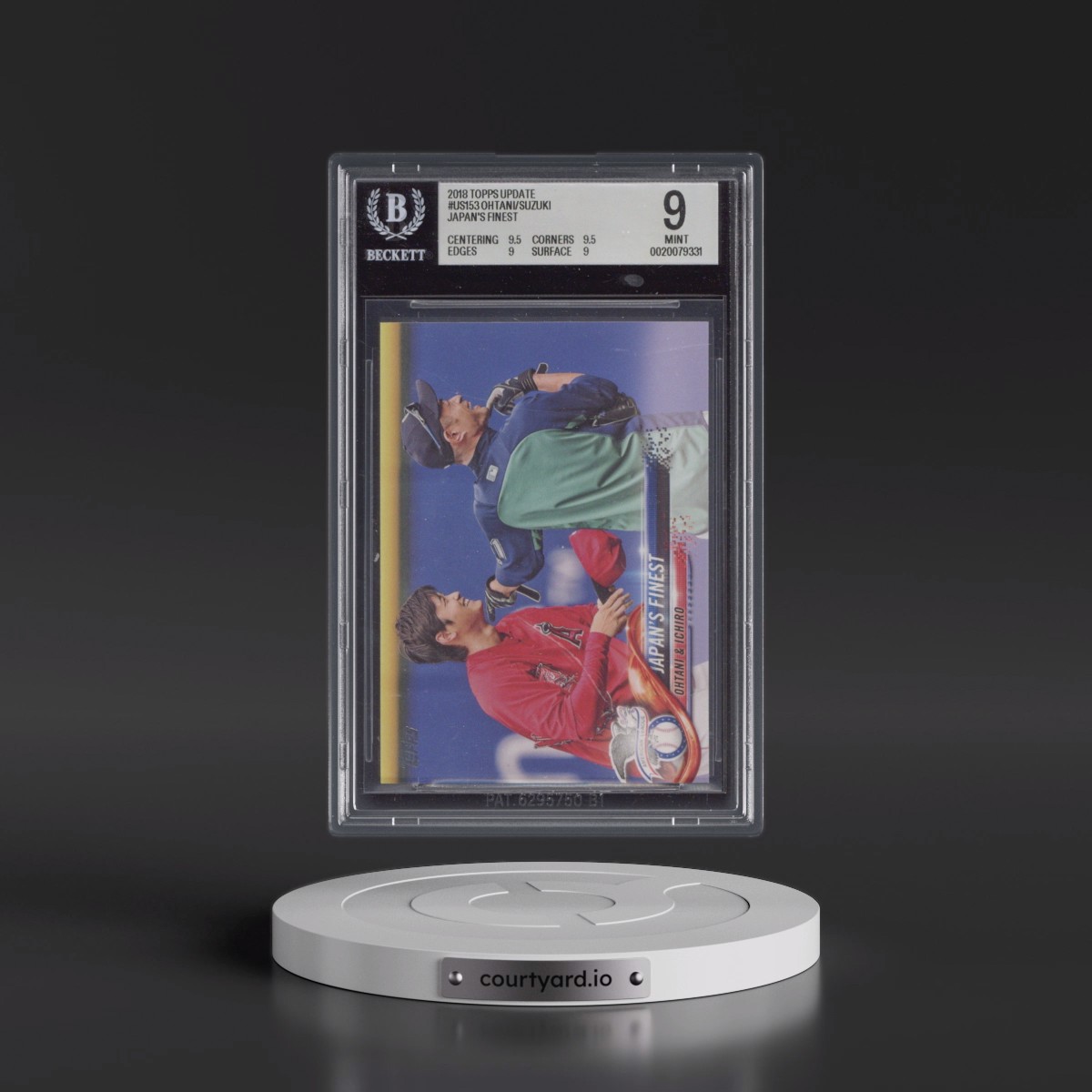 2018 Topps Update #US153 Ichiro/Shohei Ohtani (BGS 9 MINT)