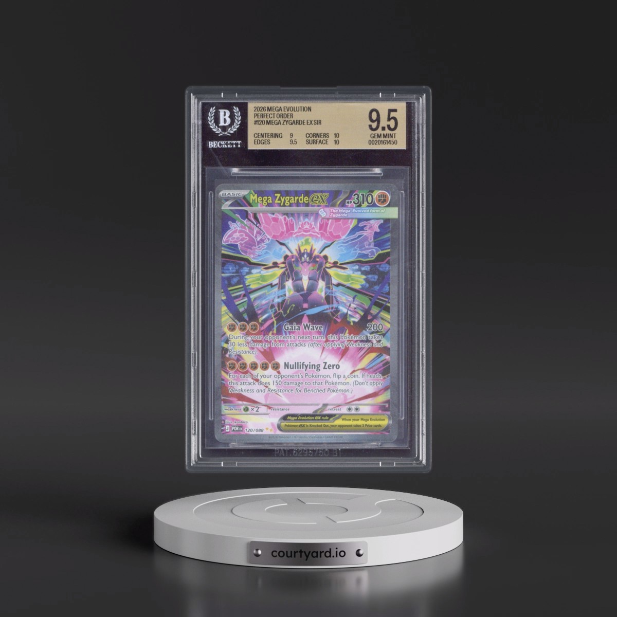 2026 Perfect Order - POR EN #120 Mega Zygarde ex - Special Illustration Rare (Holo) (BGS 9.5 GEM MINT)