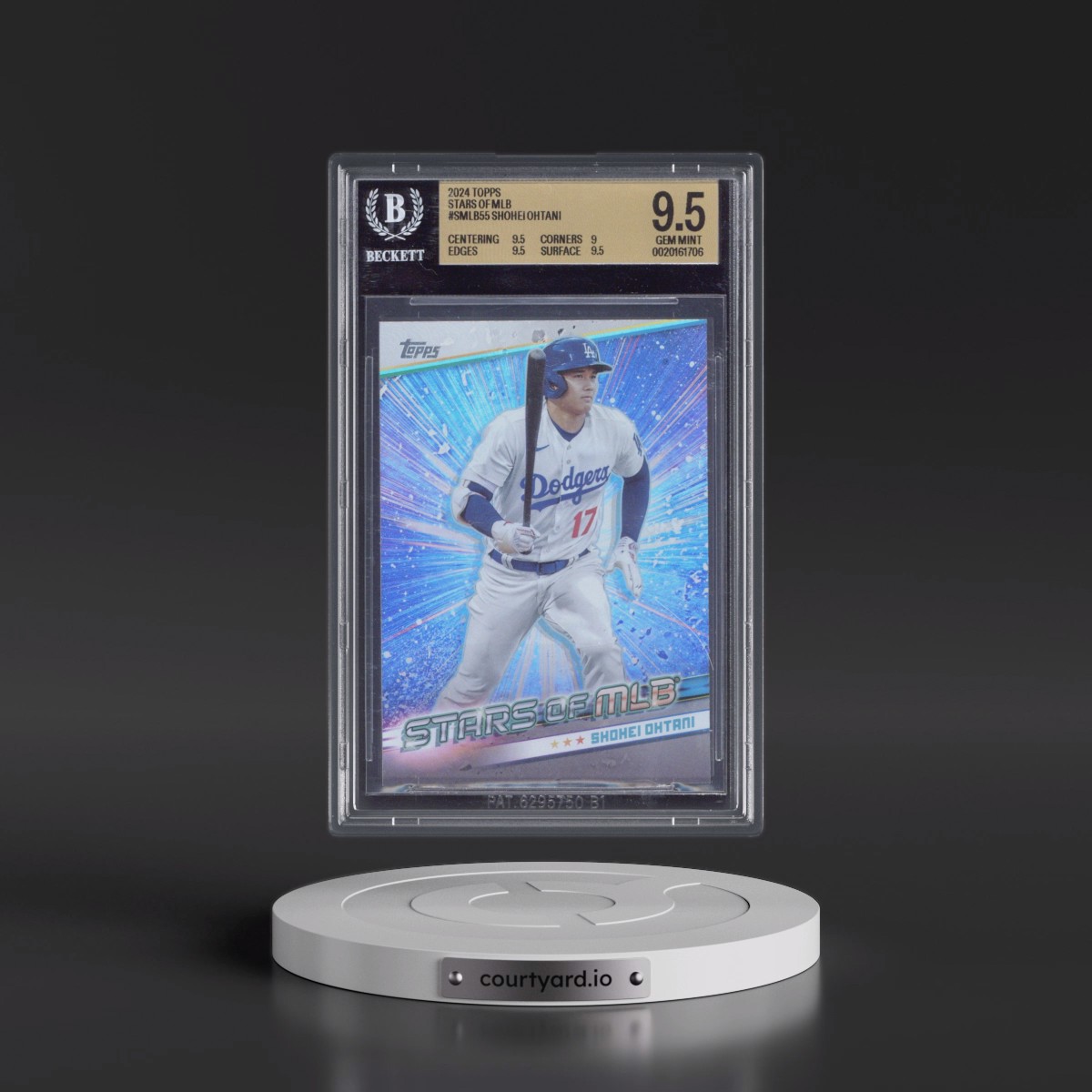 2024 Topps Stars of MLB #SMLB55 Shohei Ohtani - Series 2 (BGS 9.5 GEM MINT)