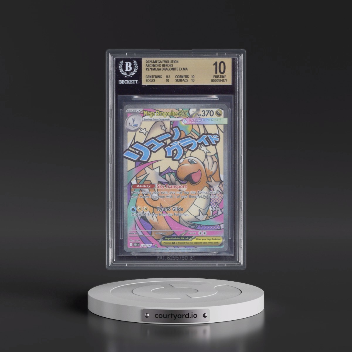 2026 Ascended Heroes - ASC EN #271 Mega Dragonite ex - Mega Attack Rare Holo (BGS 10 PRISTINE)