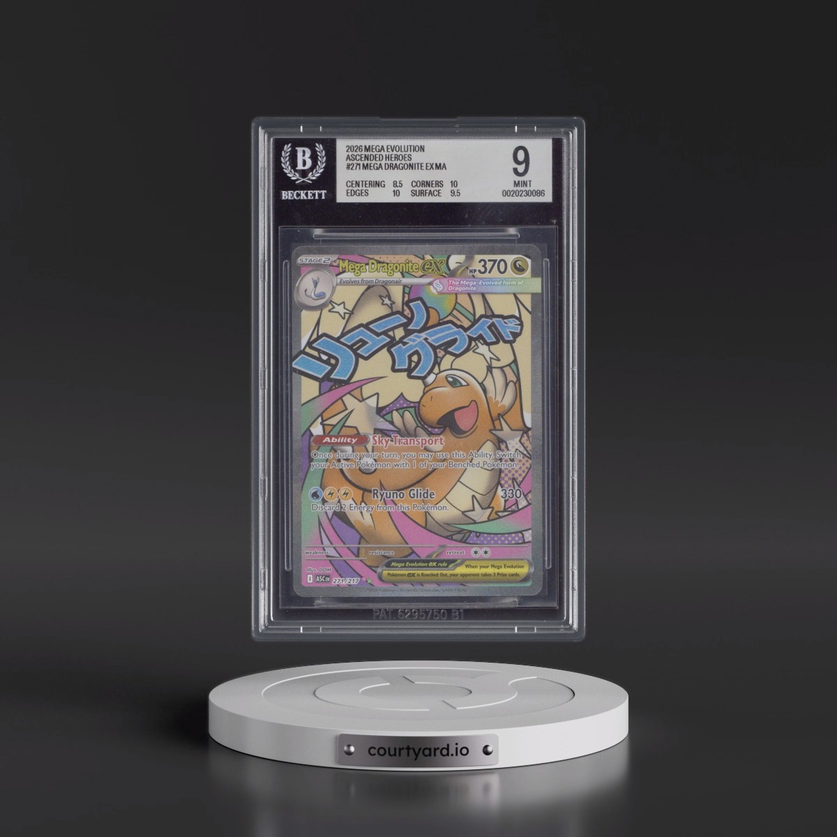 2026 Ascended Heroes - ASC EN #271 Mega Dragonite ex - Mega Attack Rare Holo (BGS 9 MINT)