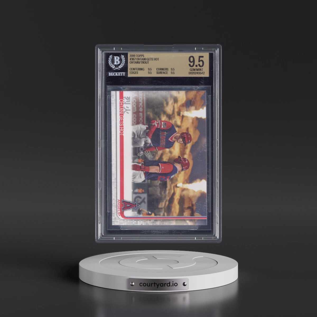 2019 Topps #367 Ohtani Gets Hot (BGS 9.5 GEM MINT)
