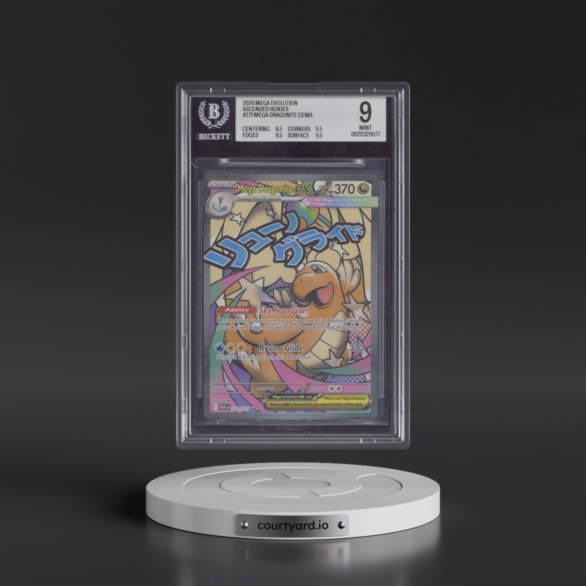 2026 Ascended Heroes - ASC EN #271 Mega Dragonite ex - Mega Attack Rare Holo (BGS 9 MINT)