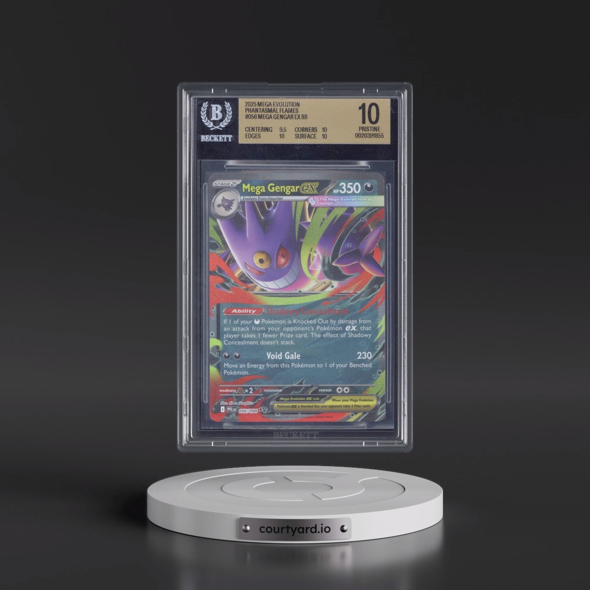 2025 Phantasmal Flames - PFL EN Mega Gengar ex - Holo #056 BGS 10