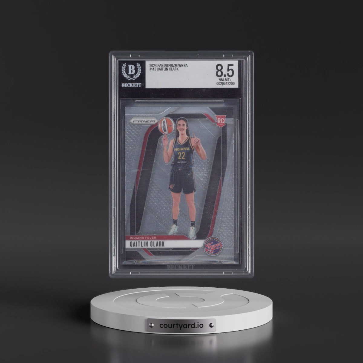 2024 Panini Prizm WNBA #145 Caitlin Clark (BGS 8.5 NM-MT+)