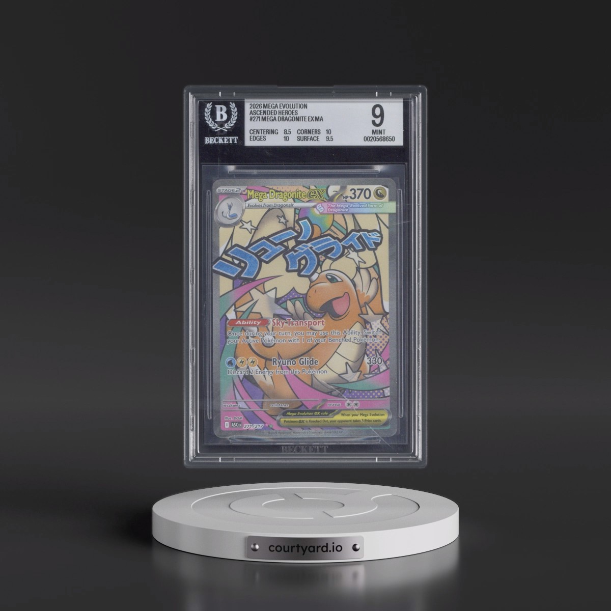 2026 Ascended Heroes - ASC EN #271 Mega Dragonite ex - Mega Attack Rare Holo (BGS 9 MINT)