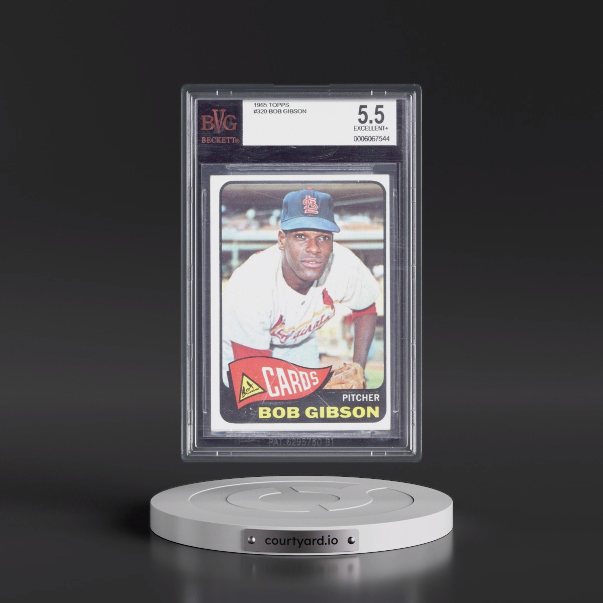 1965 Topps #320 Bob Gibson (BVG 5.5 EX+)