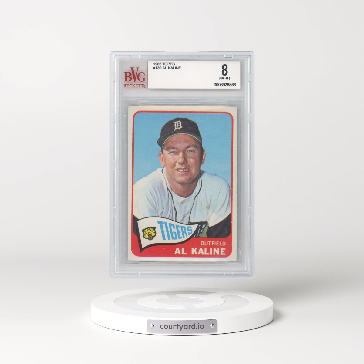 1965 Topps #130 Al Kaline (BVG 8 NM-MT)