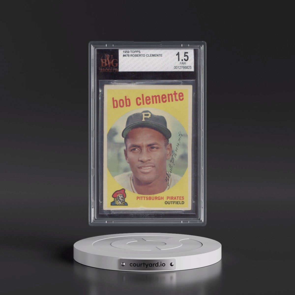 1959 Topps #478 Bob Clemente (BVG 1.5 FR)