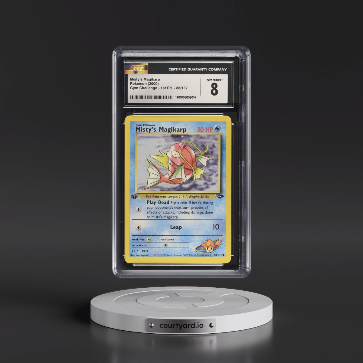 2000 Gym Challenge #88/132 Misty's Magikarp - 1st Edition 1st Edition (CGC 8 NM-MT)