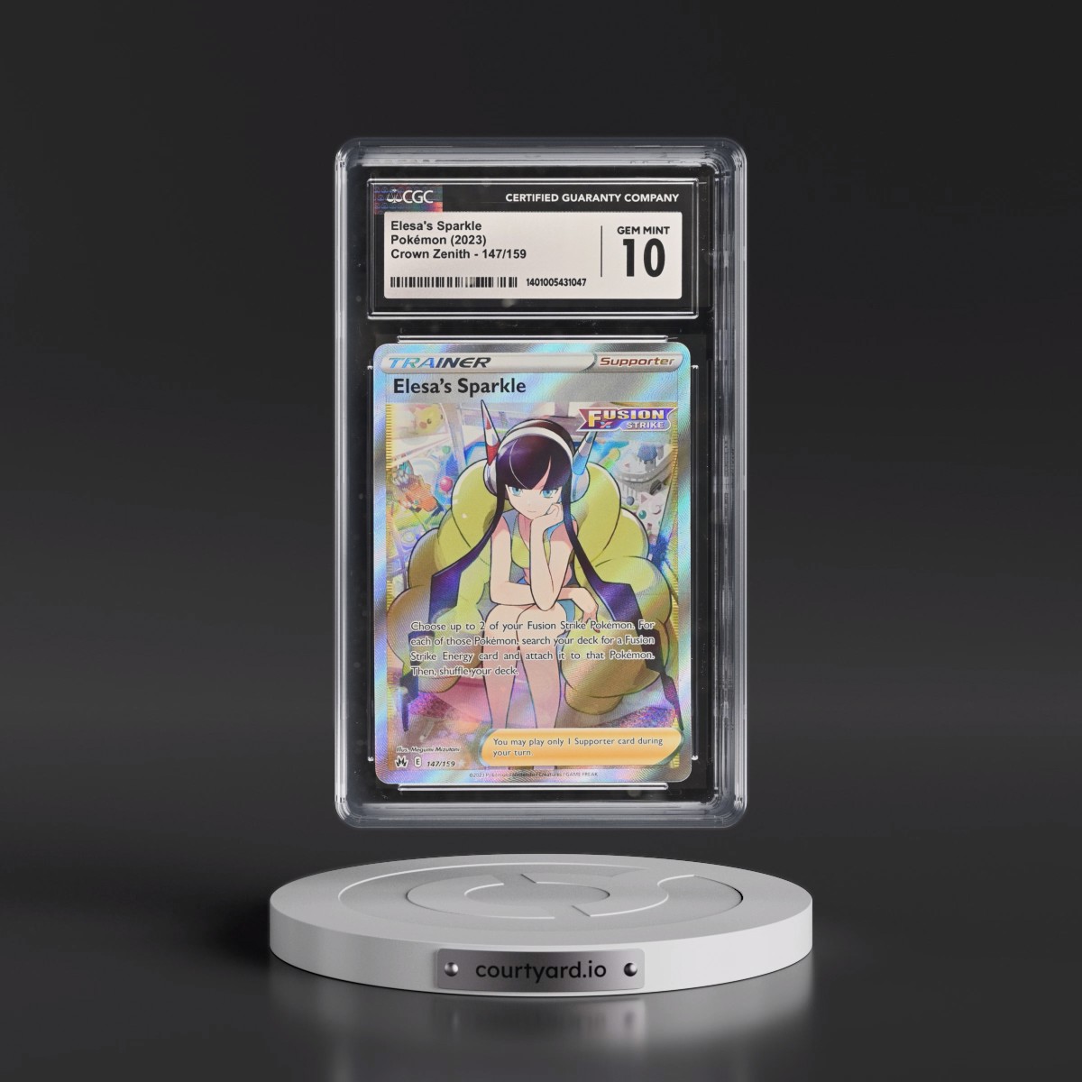 2023 Crown Zenith #147/159 Elesa's Sparkle - Ultra Rare Holo (CGC 10 GEM MINT)