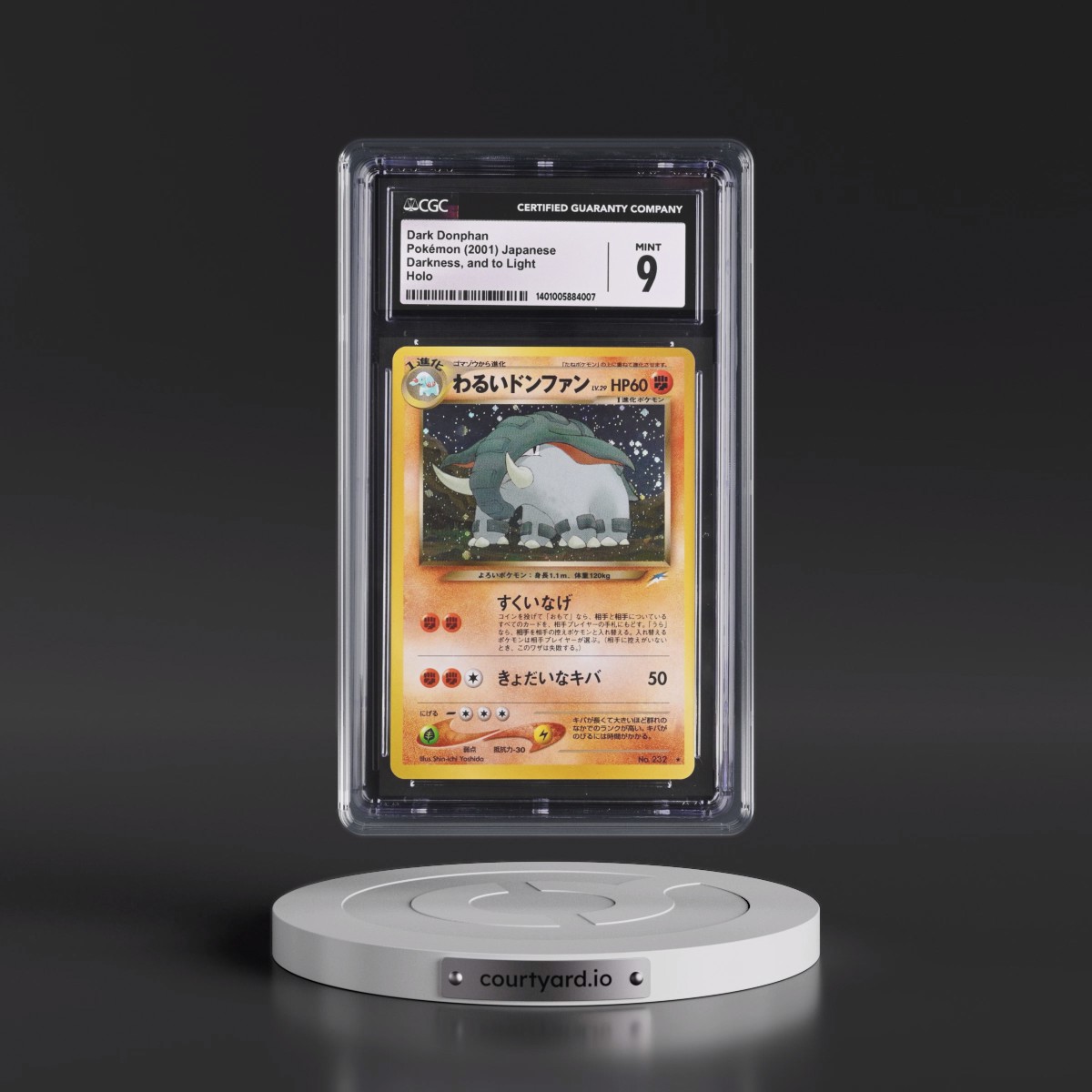 2001 Pokémon Neo 4 #232 Dark Donphan - Holo (CGC 9 MINT)