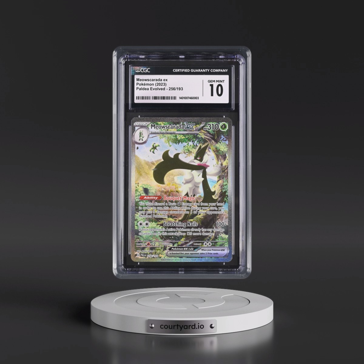 2023 Paldea Evolved - PAL EN #256/193 Meowscarada ex - Special Illustration Rare (Holo) (CGC 10 GEM MINT)