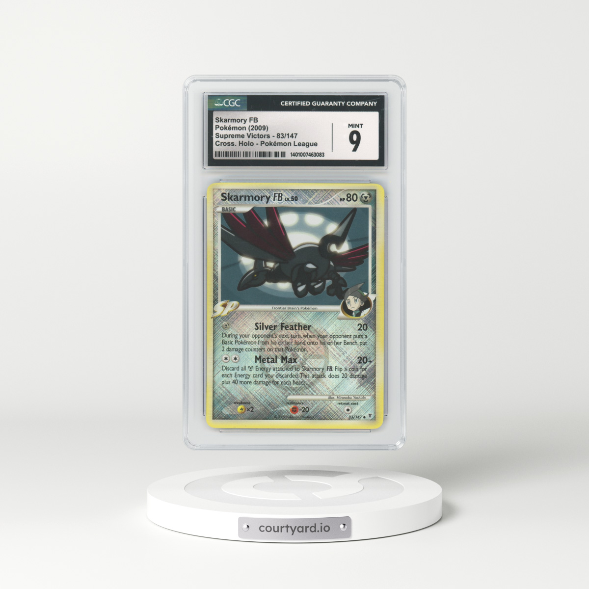 2009 Platinum - Supreme Victors #83 Skarmory FB - Holo (CGC 9 MINT)