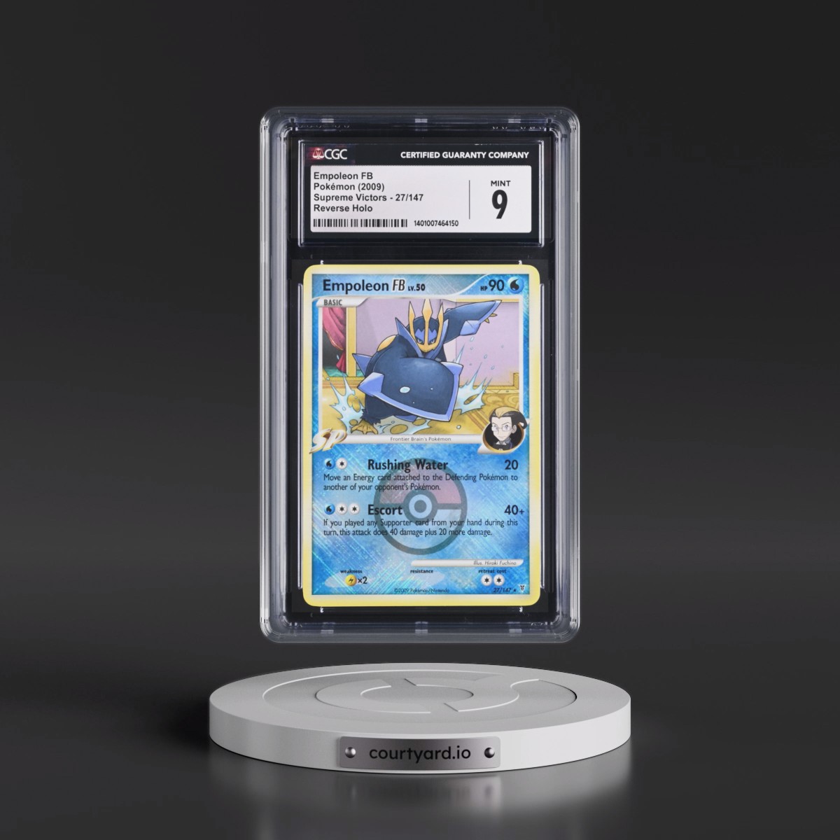2009 Supreme Victors #27/147 Empoleon FB - Reverse Holo (CGC 9 MINT)