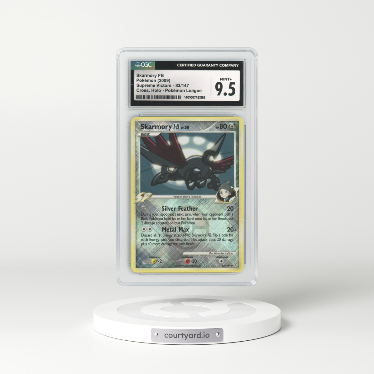 2009 Platinum - Supreme Victors #83 Skarmory FB - Holo (CGC 9.5 MINT+)