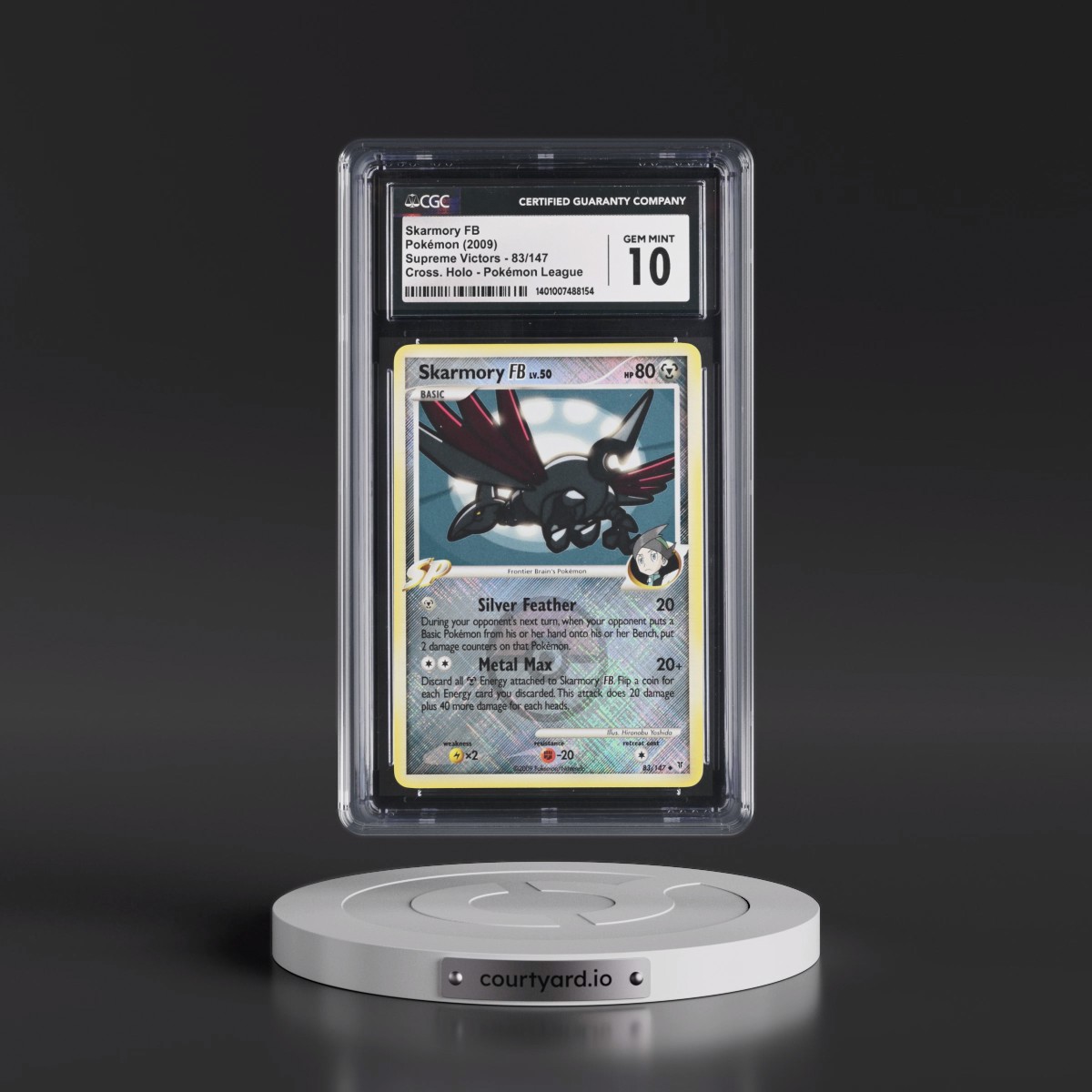 2009 Supreme Victors #83/147 Skarmory FB - Pokémon League Crosshatch Holo (Cross. Holo) (CGC 10 GEM MINT)