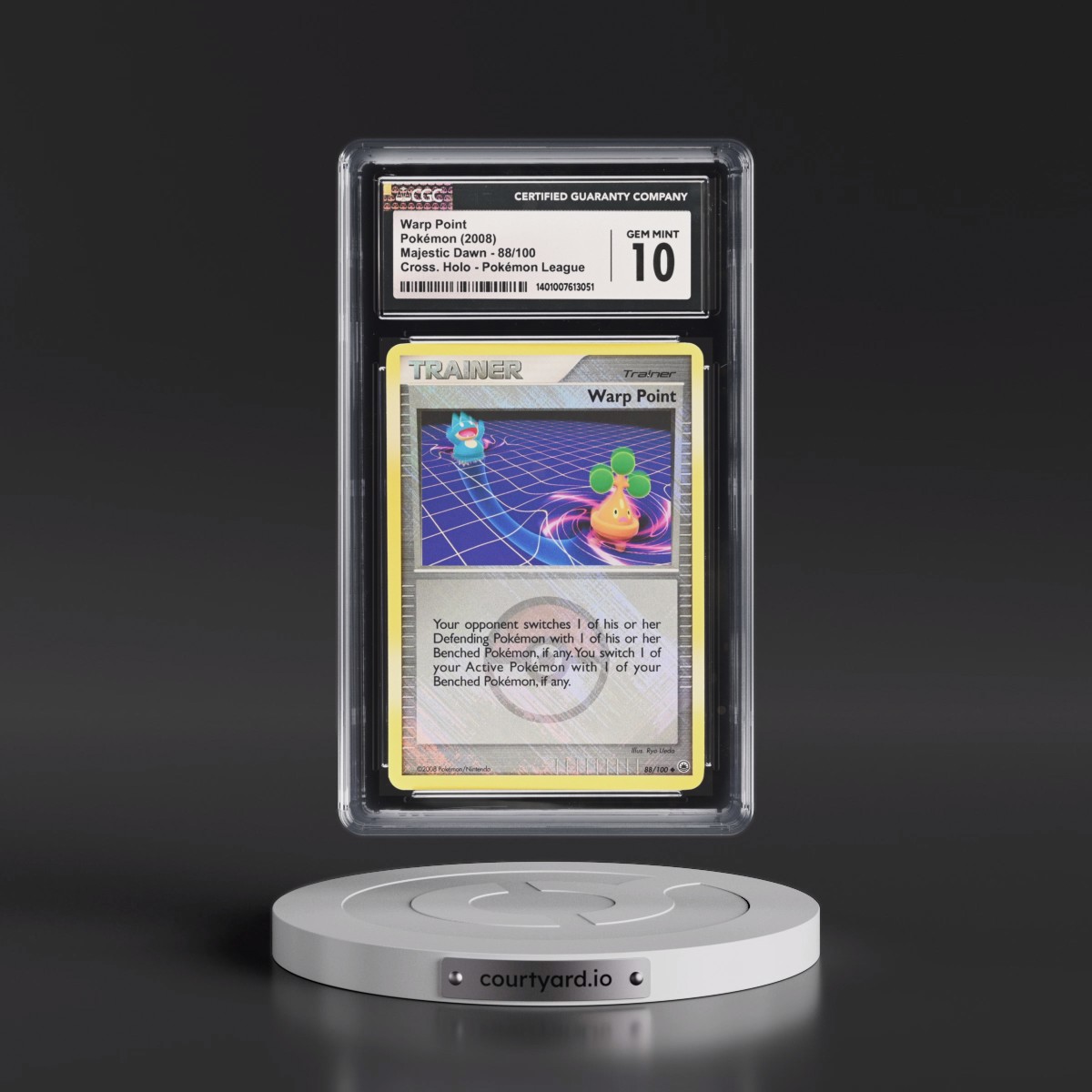 2008 Majestic Dawn #88/100 Warp Point - Pokémon League Crosshatch Holo (Cross. Holo) (CGC 10 GEM MINT)