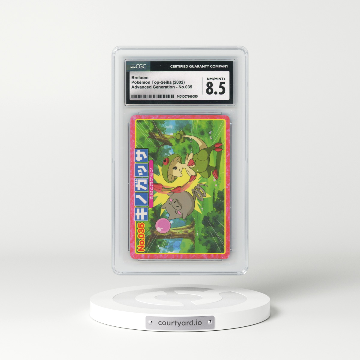 2002 Advanced Generation (Pink Border) #035 Breloom (CGC 8.5 NM-MT+)