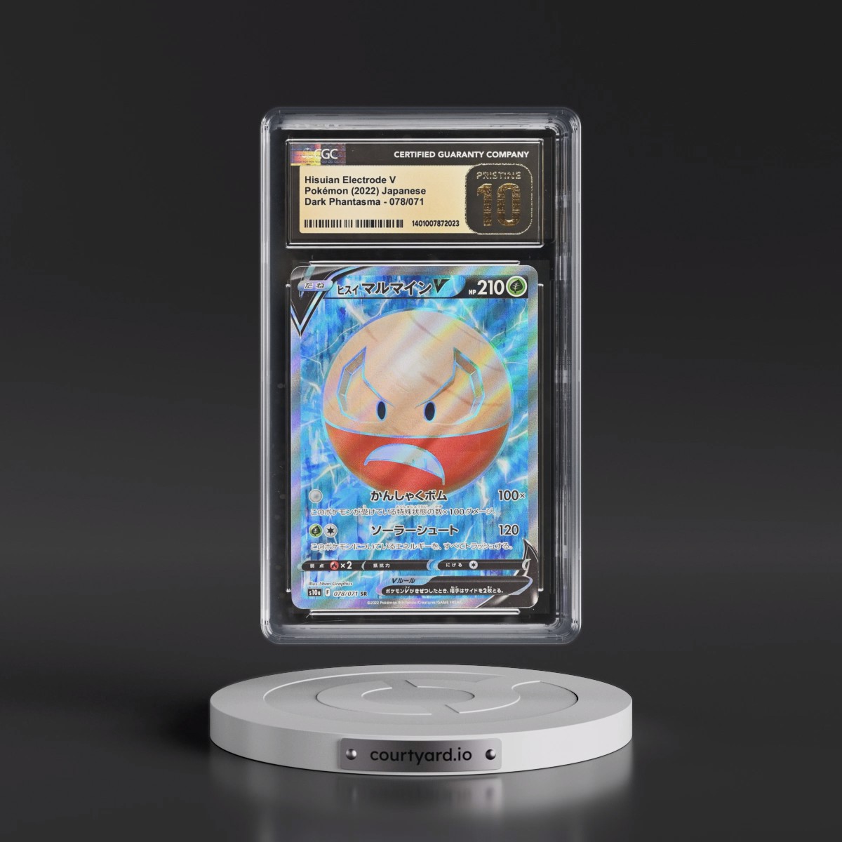 2021 Dark Phantasma #078/071 Hisuian Electrode V - Super Rare Holo (CGC 10 PRISTINE)