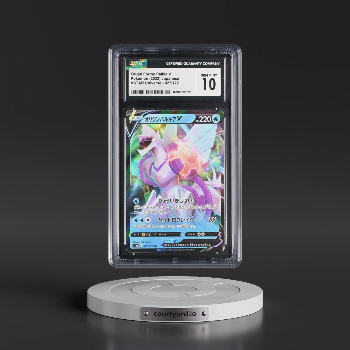 2022 VSTAR Universe #027/172 Origin Forme Palkia V - Holo (CGC 10 GEM MINT)