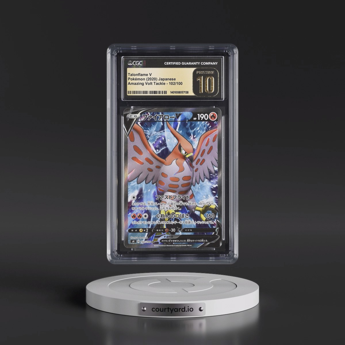 2020 Amazing Volt Tackle #102/100 Talonflame V - Super Rare Holo (CGC 10 PRISTINE)