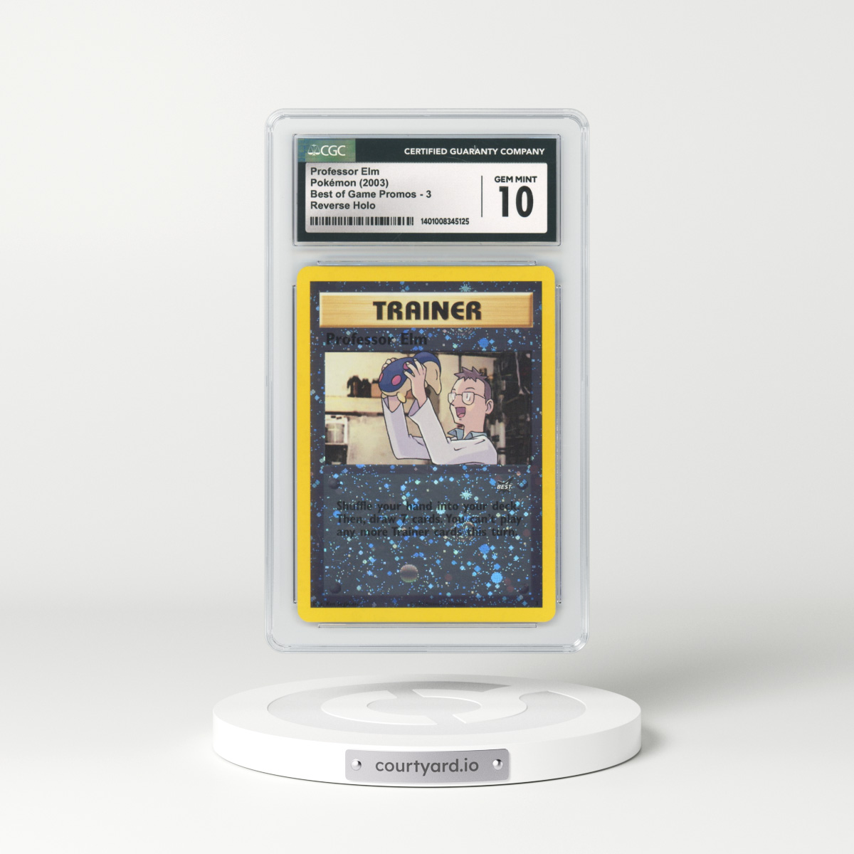 2003 Best of Game Promos #3 Professor Elm - Holo (CGC 10 GEM MINT)