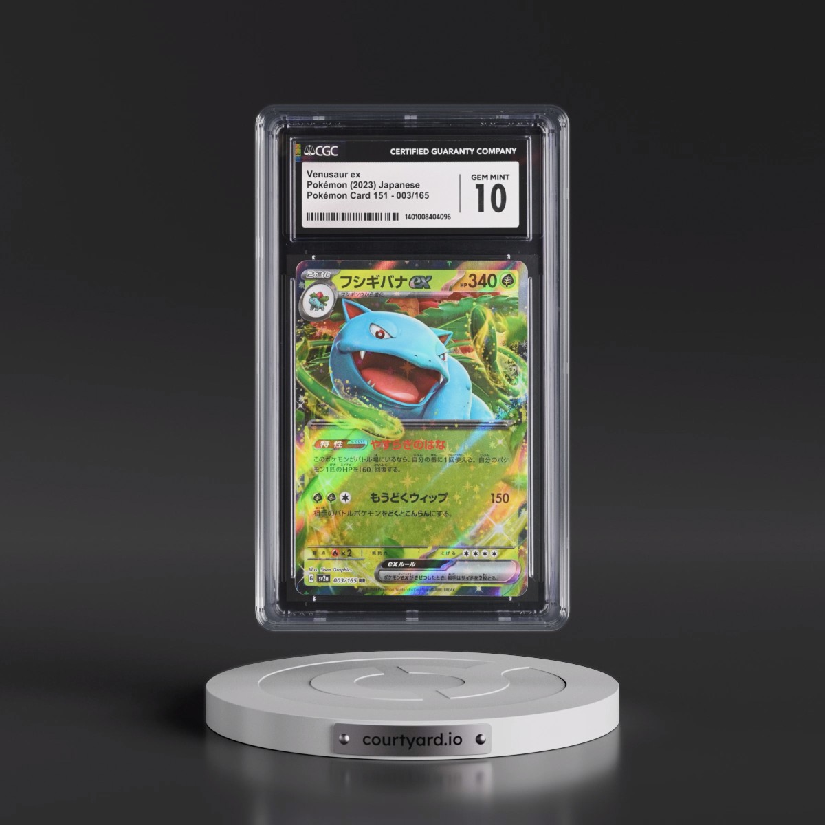 2023 Pokémon Card 151 #003/165 Venusaur ex - Holo (CGC 10 GEM MINT)