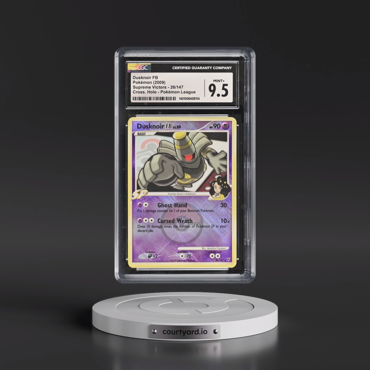2009 Supreme Victors #26/147 Dusknoir FB - Pokémon League Crosshatch Holo (Cross. Holo) (CGC 9.5 MINT+)