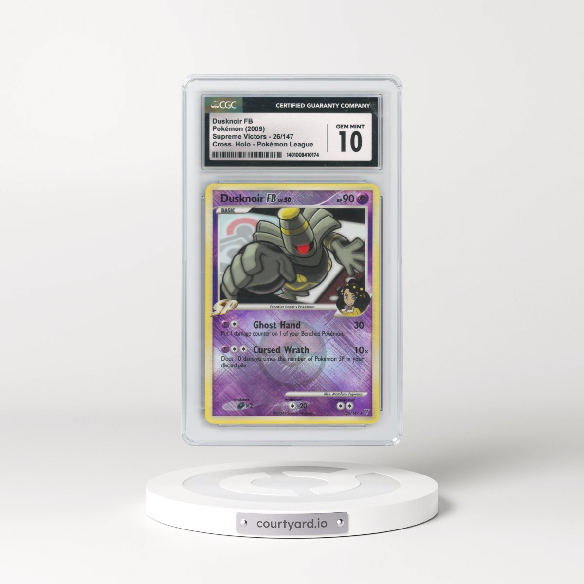 2009 Supreme Victors #26/147 Dusknoir FB - Pokémon League Crosshatch Holo (Cross. Holo) (CGC 10 GEM MINT)