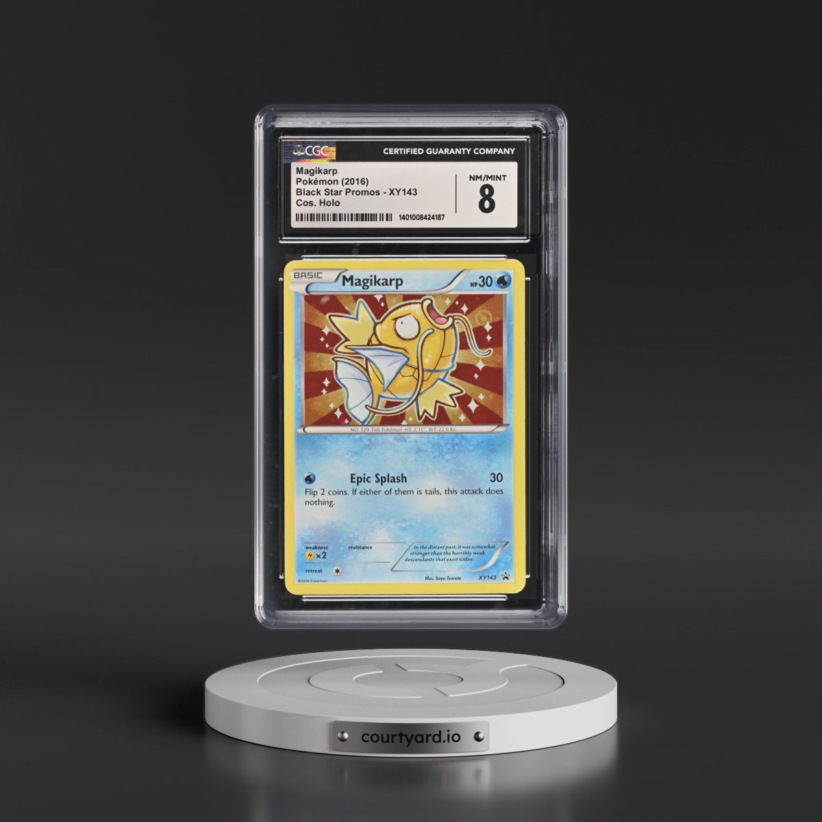 2013 Black Star Promos #XY143 Magikarp - Cosmos Holo (CGC 8 NM-MT)