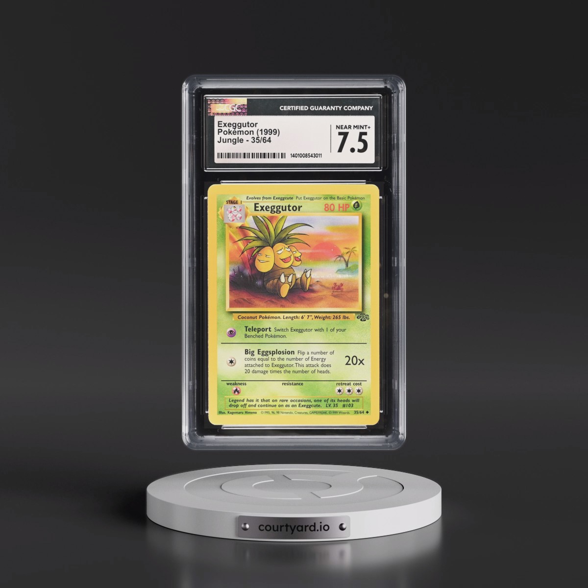 1999 Jungle #35/64 Exeggutor (CGC 7.5 NM+)