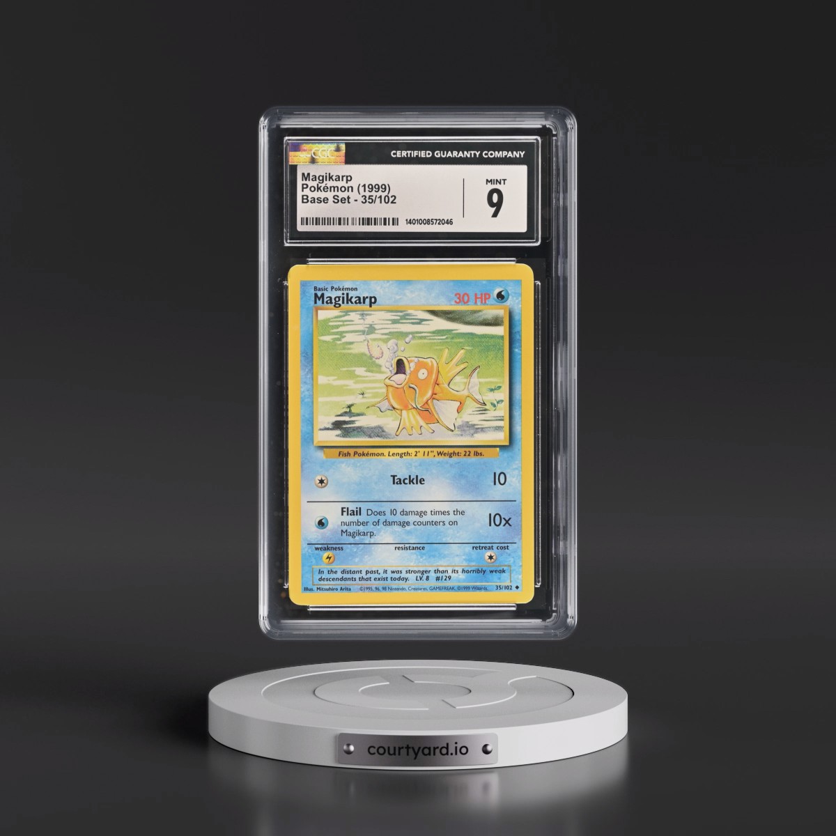 1999 Base Set #35/102 Magikarp (CGC 9 MINT)