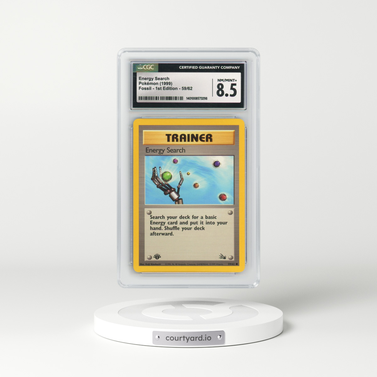 1999 Fossil #59/62 Energy Search - 1st Edition 1st Edition (CGC 8.5 NM-MT+)