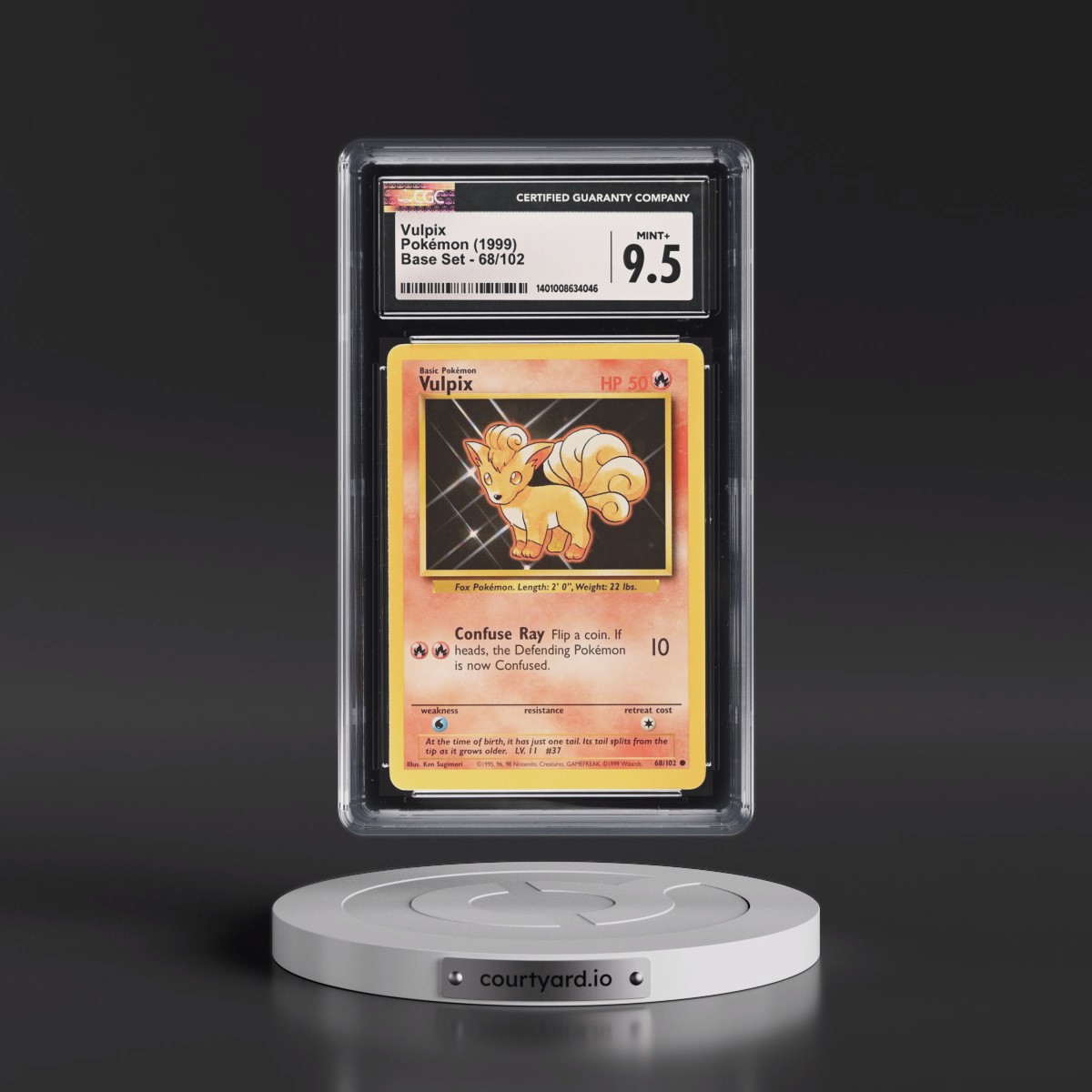 1999 Base Set #68/102 Vulpix (CGC 9.5 MINT+)
