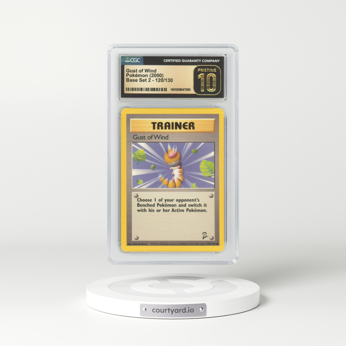 2000 Base Set 2 #120 Gust of Wind (CGC 10 PRISTINE)