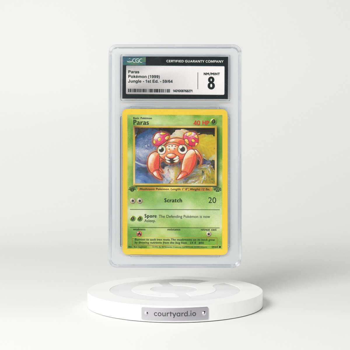 1999 Jungle #59 Paras - 1st Edition (CGC 8 NM-MT)