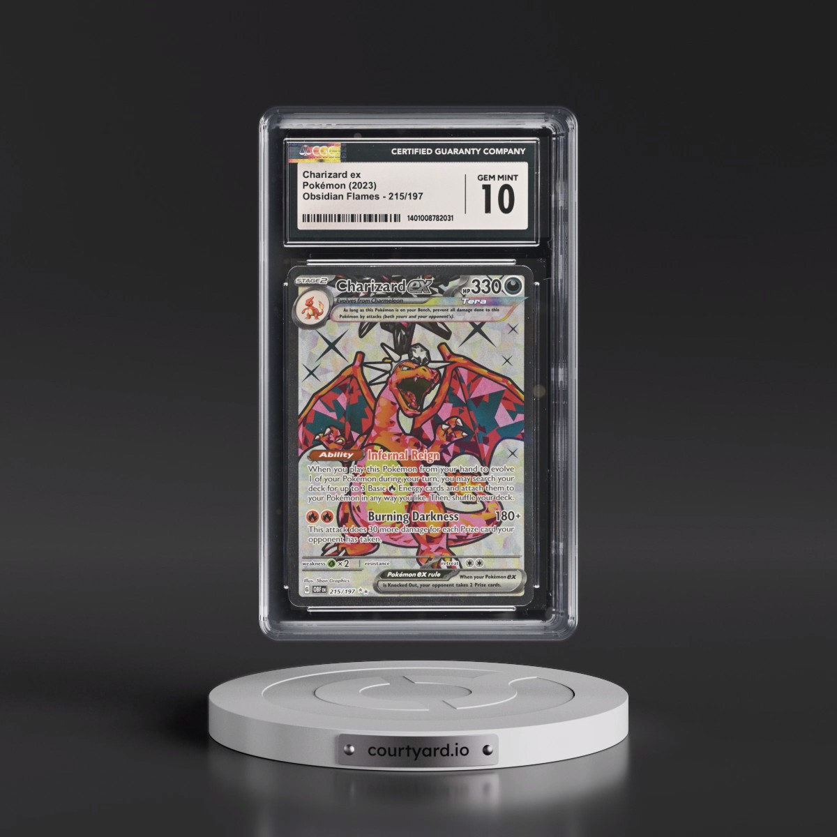 2023 Obsidian Flames - OBF EN #215/197 Charizard ex - Ultra Rare Holo (CGC 10 GEM MINT)