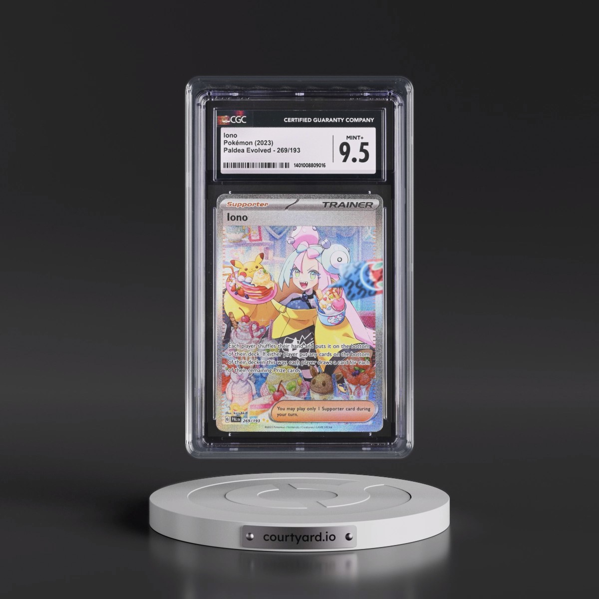 2023 Paldea Evolved - PAL EN #269/193 Iono - Special Illustration Rare (Holo) (CGC 9.5 MINT+)