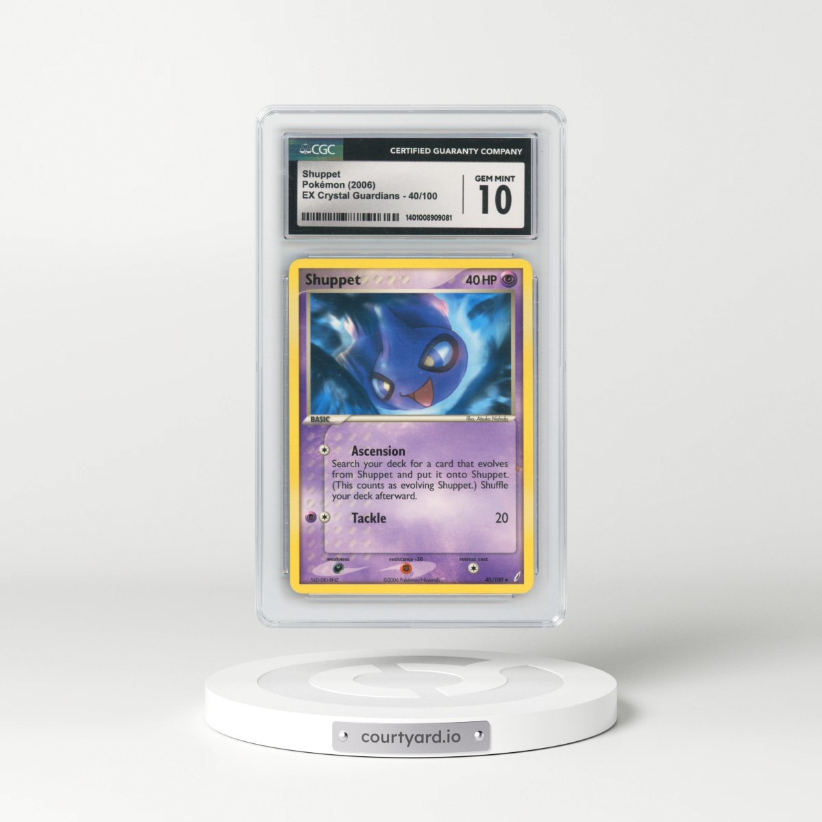 2006 EX Crystal Guardians #40/100 Shuppet (CGC 10 GEM MINT)