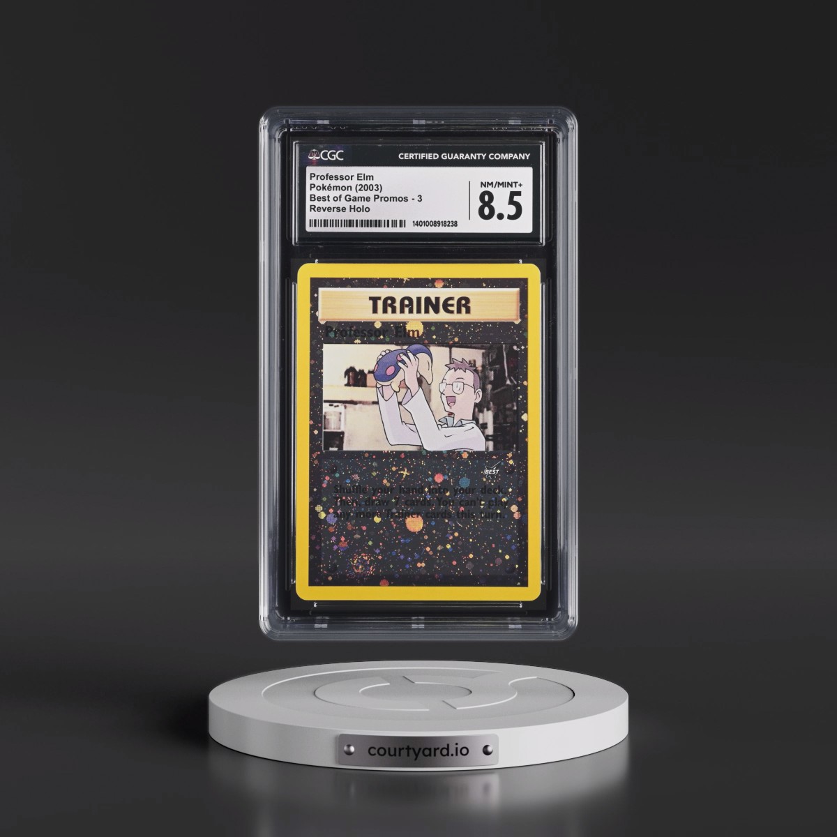 2003 Best of Game Promos #3 Professor Elm - Reverse Holo (CGC 8.5 NM-MT+)