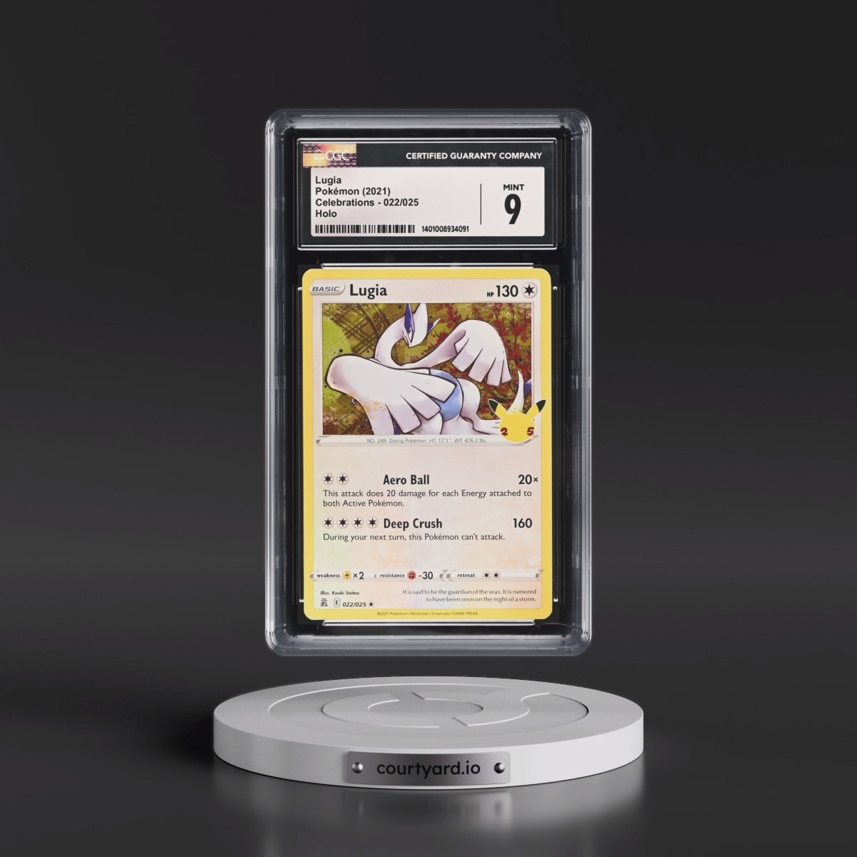 2021 Celebrations #022/025 Lugia - Holo (CGC 9 MINT)