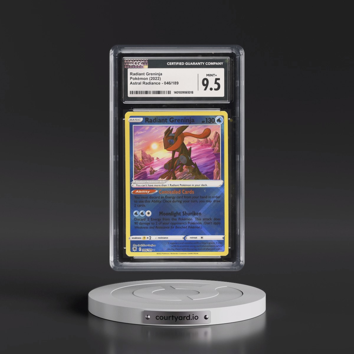 Astral Radiance #046/189 Radiant Greninja - Holo (CGC 9.5 MINT+)