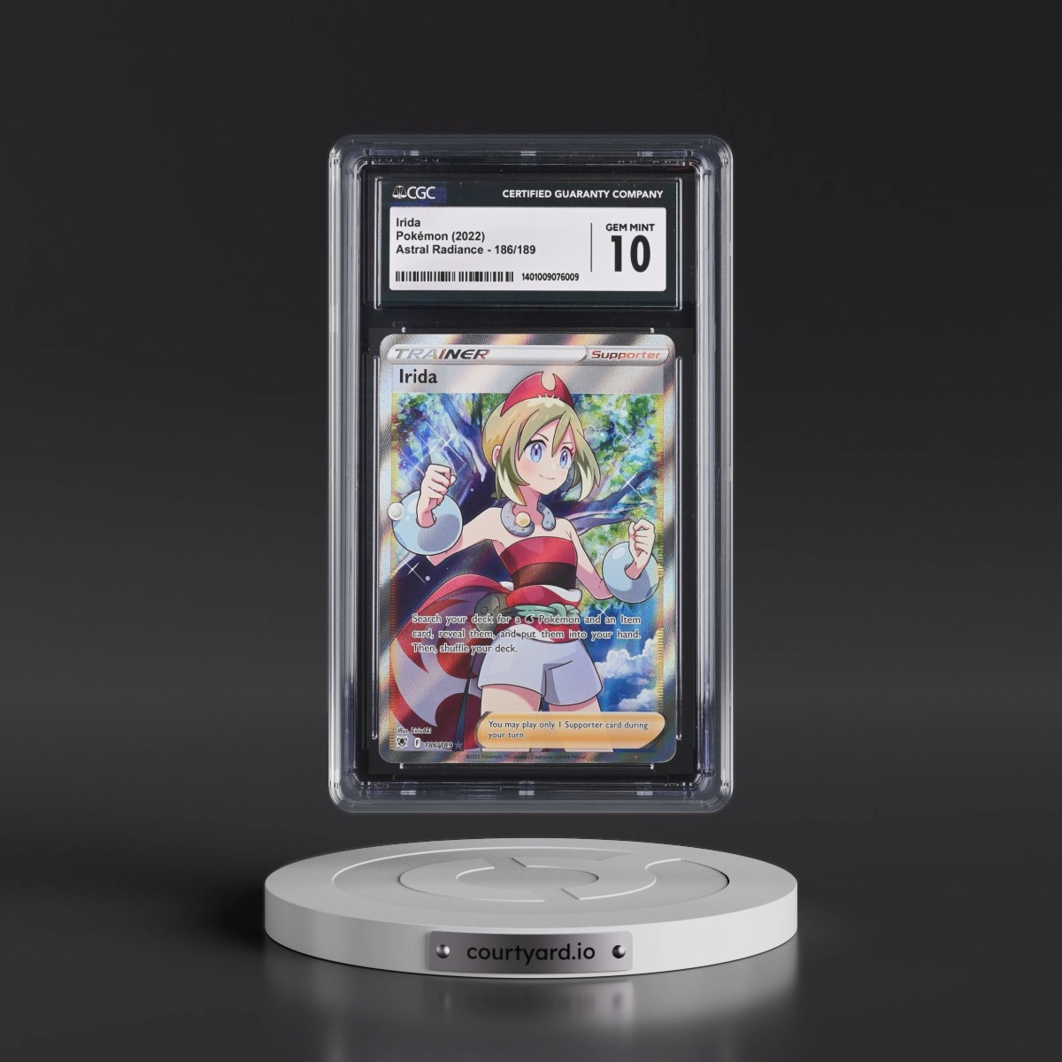 Astral Radiance #186/189 Irida - Ultra Rare Holo (CGC 10 GEM MINT)